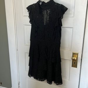 Wild Meadow Medium Black Lace Tiered Dress (Amazon)